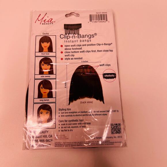 Mia Clip-n-Bangs, Commitment Free, Instant Bangs - Picture 5 of 5